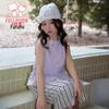 Fuluomi Girls' Summer Korean Casual Top & Wide-Leg Pants Set