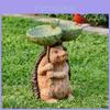 Hedgehog Garden Decor Resin Figurine With Bird Watering Feature For Outdoor Landscaping