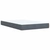 Box Spring Bed with Mattress Dark Grey 120 x 190 cm Velvet