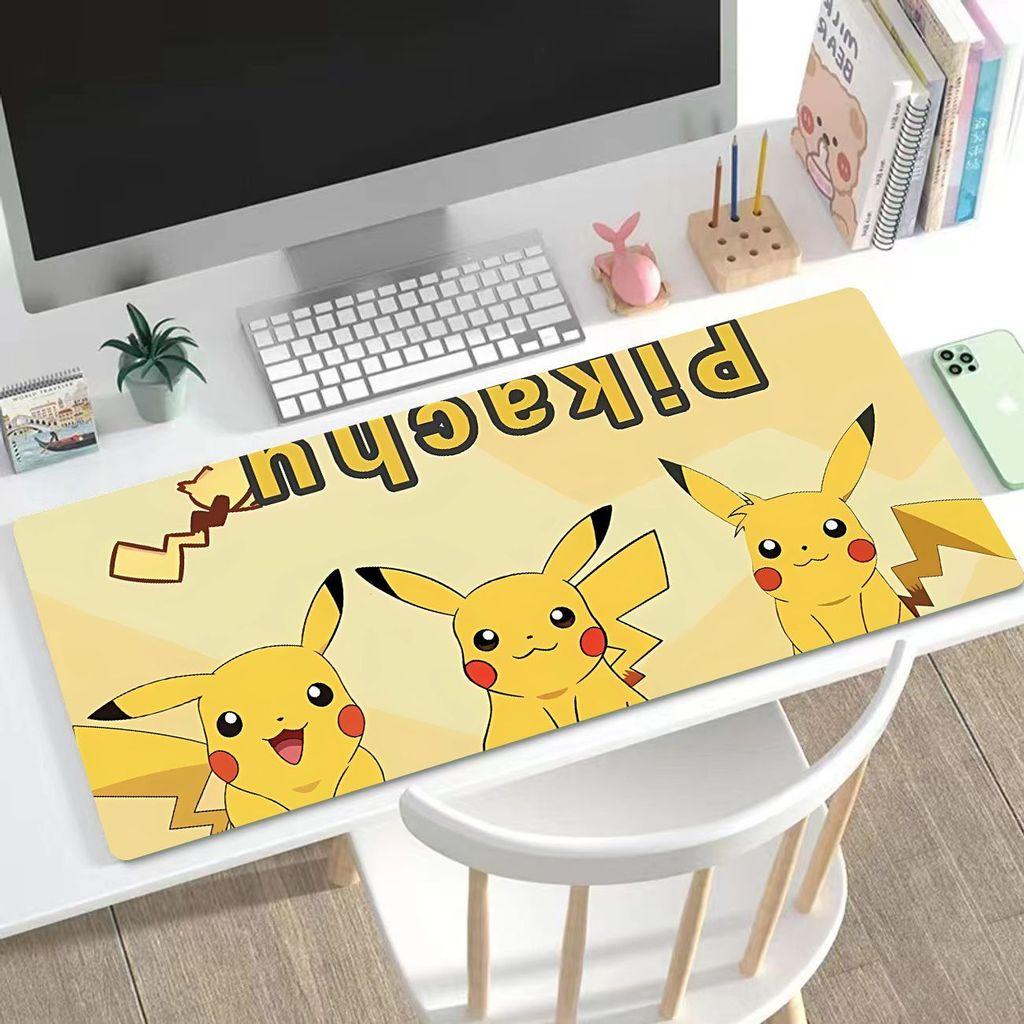 Pikachu Cute Mouse Pad HD Printing Large Seaming Waterproof Mouse Pad Antislip Gaming Mouse Pad