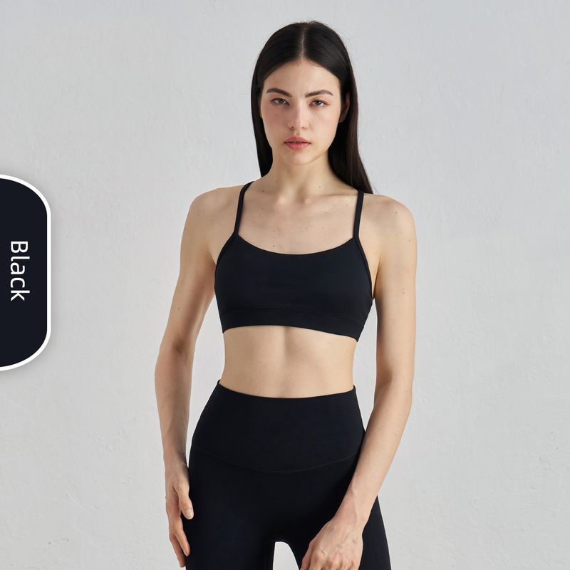 2025 Spring and Summer New Sexy Beauty Back Sports Vest Women's Chest Pad Shockproof Push-up Yoga Intimates Workout Bra
