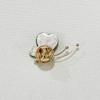 Emerald Cat's Eye Butterfly Brooch