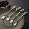 1Pcs Kitchen Accessories Retro Hotel Family Dessert Coffee Spoon Ice Cream Tools Creative Royal Style Flatware Metal Spoon