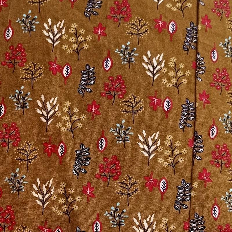 QICED Fashion Ladies Loose Cotton Linen Sleeveless Crew Neck Print Summer Dress