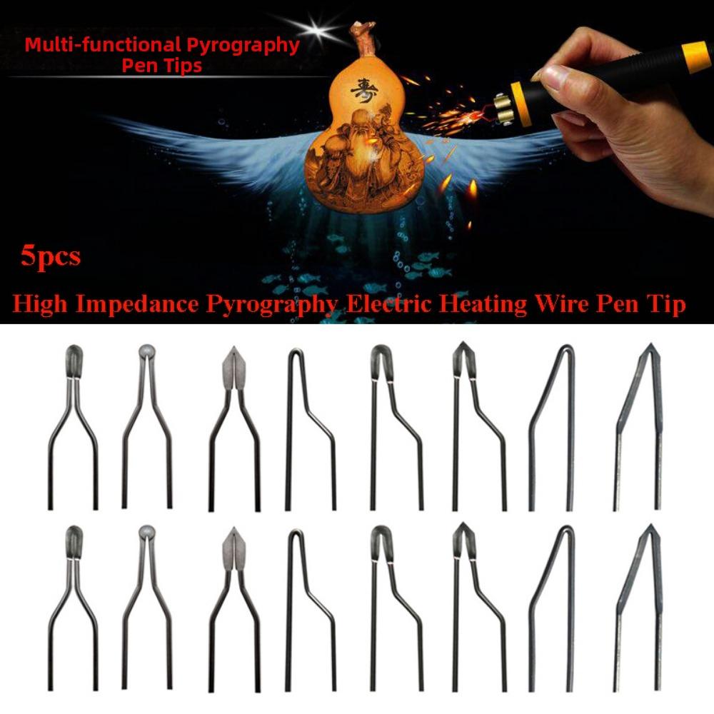 5pcs High Impedance Electric Heating Wire Pen Tip Portable Soldering Iron Wire