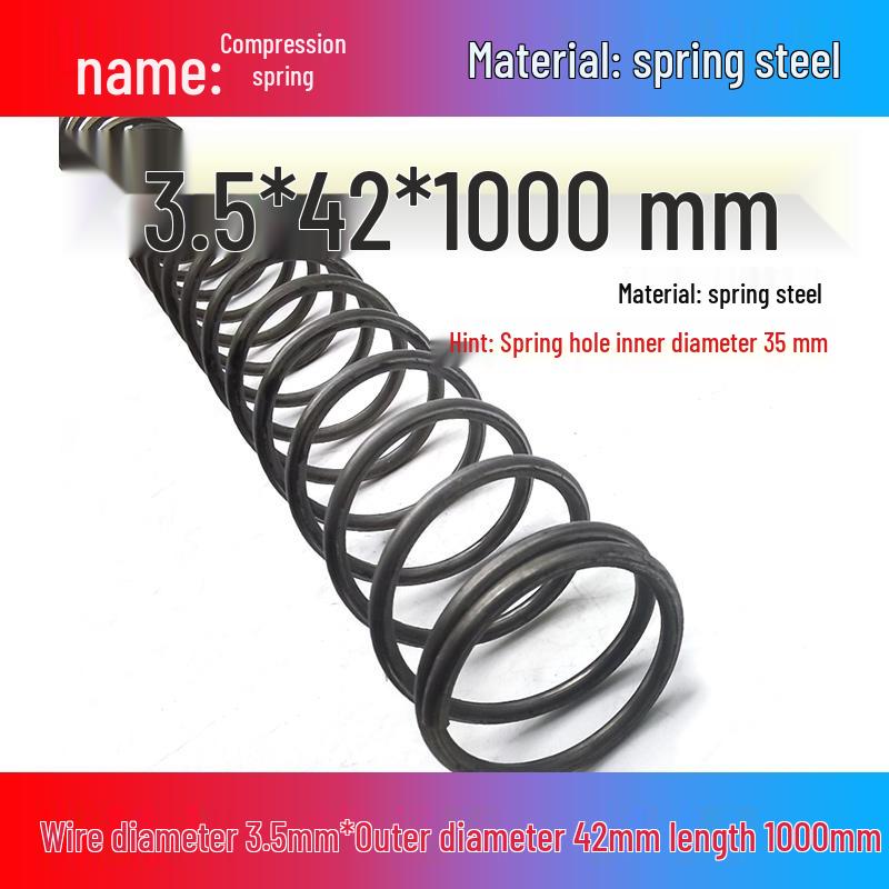 Spring Wire: 1m Long, Soft Pressure, Manganese Steel, 0.3-4.5mm Diameter, Yellow Compression Return.