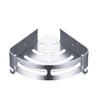 Gun Gray Punch-Free Wall-Mounted Bathroom Corner Shower Shelf