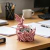Dragon-shaped Miscellaneous Bowl Fantasy Crystal Cave Dragon Decor Storage Dish for Keys Coins