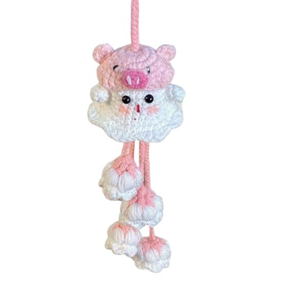 Halloween Crochet Kit Crochet Ghost Bag Charm DIY Kit Crochet Project Ghost Hanging Decoration Craft Set for Crochet Lovers