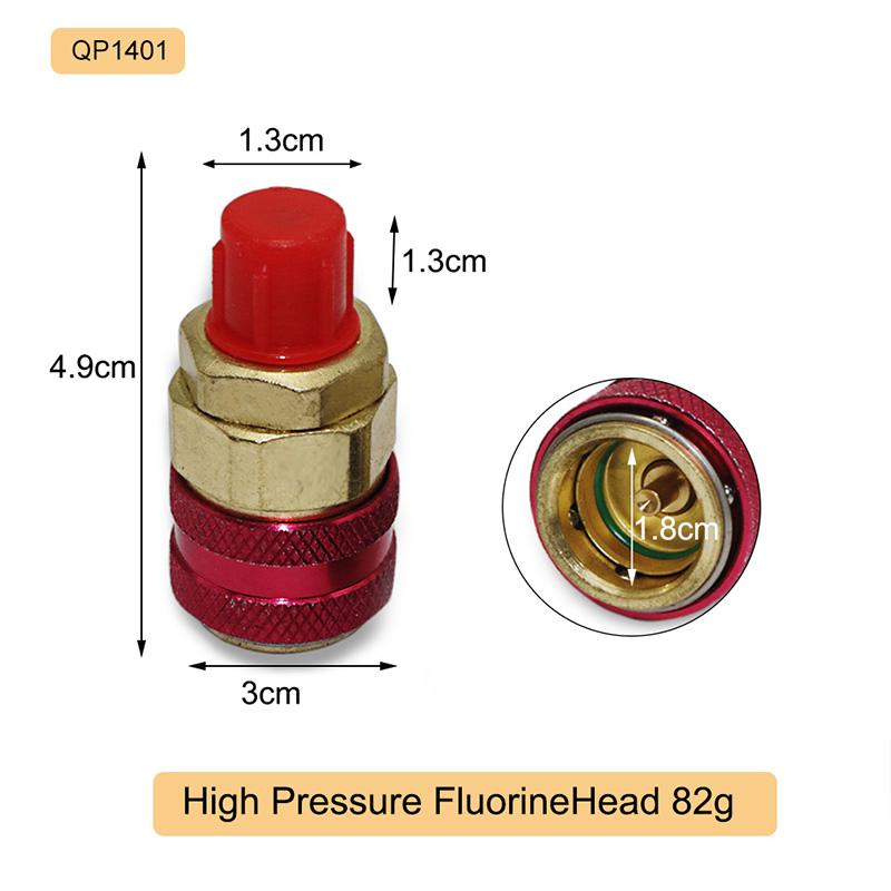 

R134A Высокое давление Прямой Быстроразъемный Соединитель Адаптер для хладагента кондиционера автомобиля Инструменты для ремонта автомобиля Манометр красный