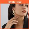 Fashionable Irregular Gold Geometric Earrings Stylish Alloy Circle Earrings