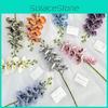 Butterfly Artificial Flower Orchid Wedding Hotel Restaurant Desktop Ornament