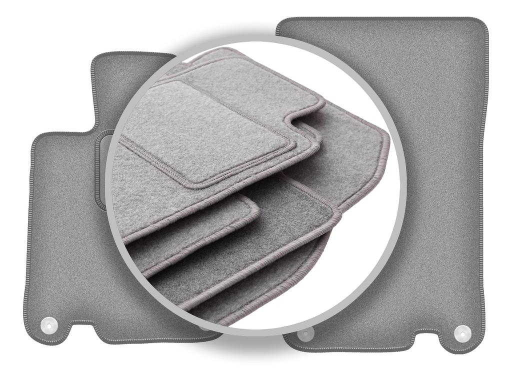 Graue Automatten für: Mercedes SL R230 Roadster (2001-2011)