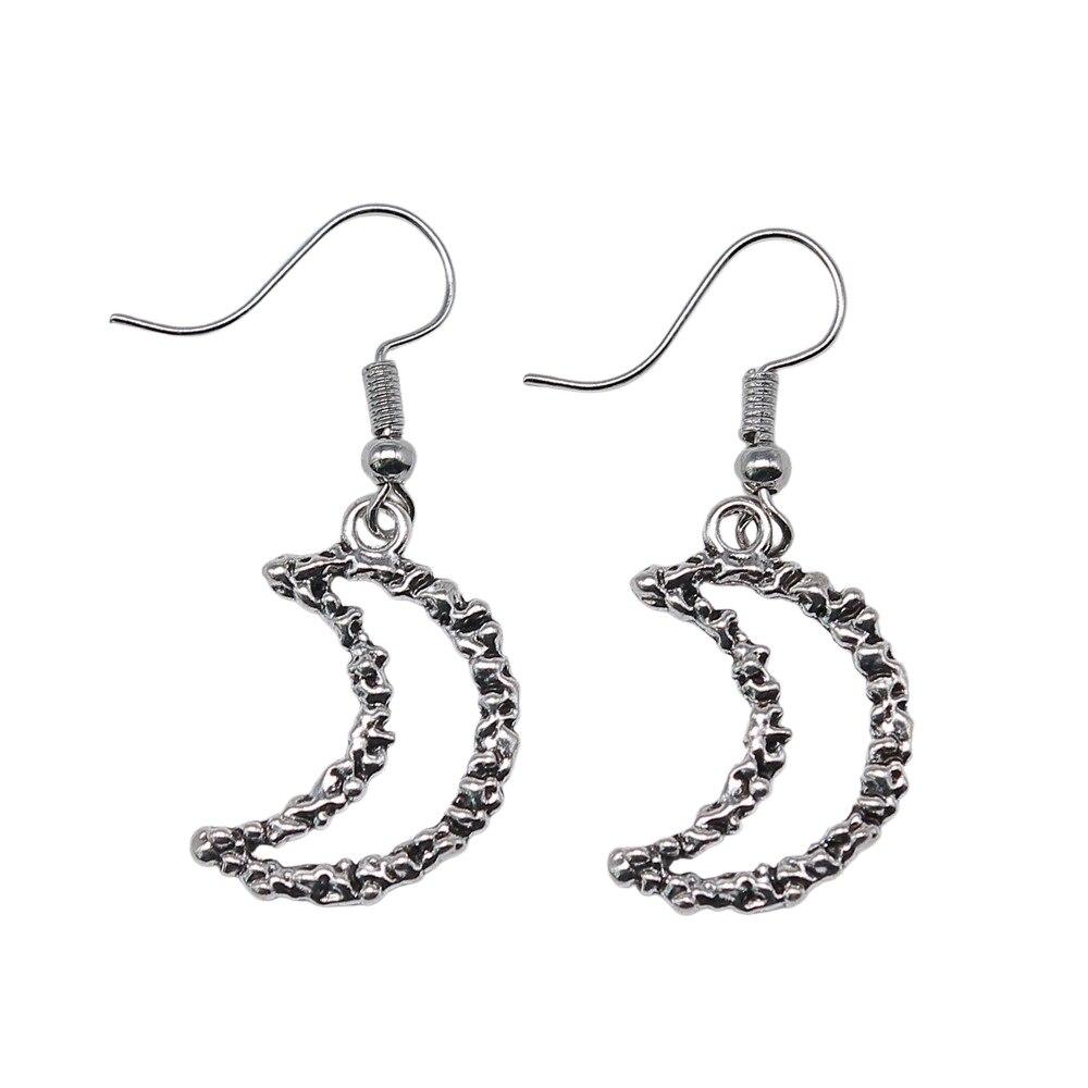 

1 пара подвесок со звездами и луной для женщин, модные серьги, висячие серьги 23x16mm-B15786