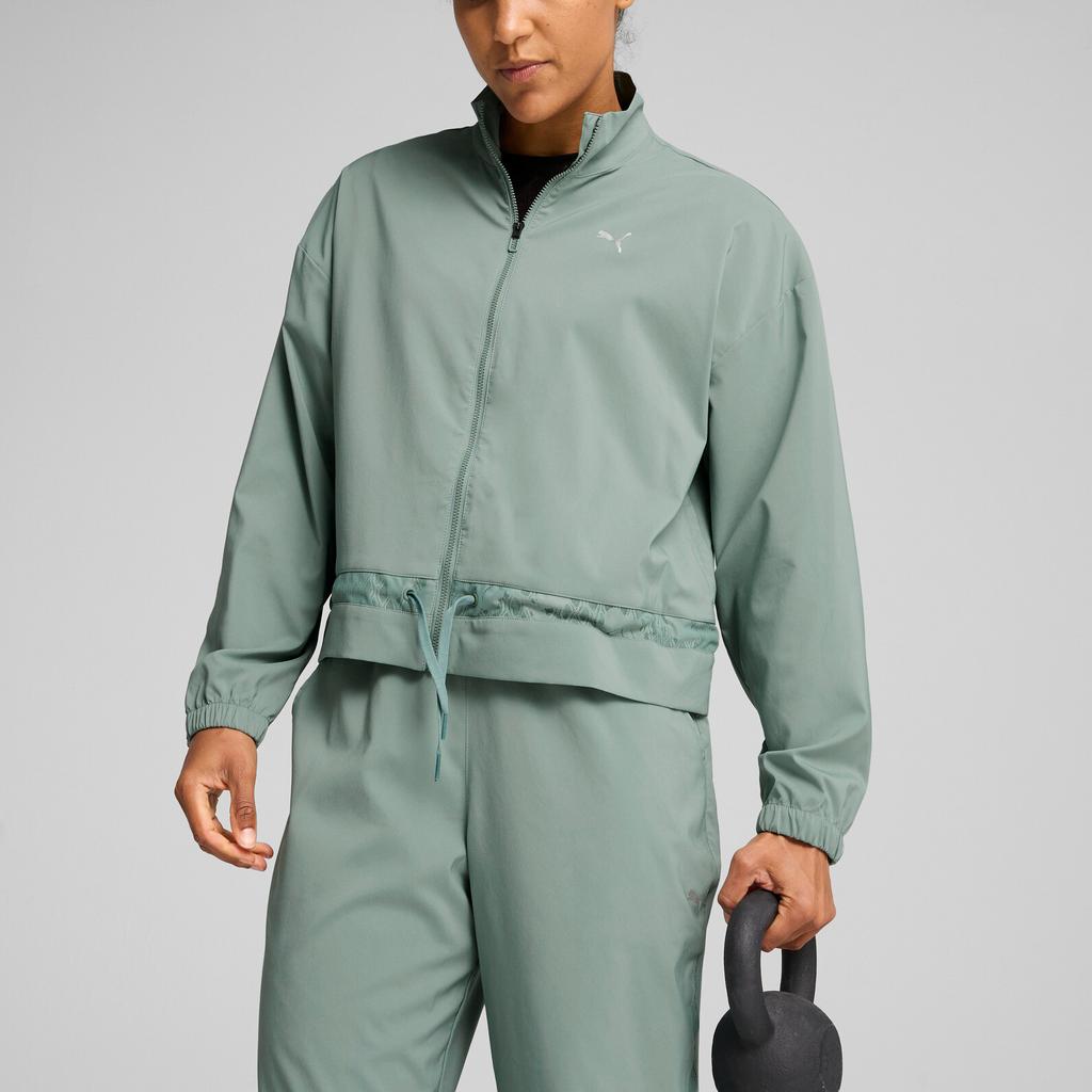 PUMA Windproof Warm Comfortable Durable Jacket Women jackets Green 527335-30