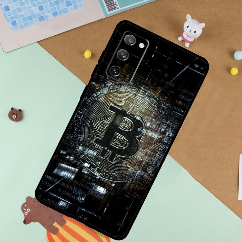 Bitcoin Soft Case For Samsung Galaxy S24 Ultra S9 S10 S20 S22 S21 Plus S23 FE S25 Ultra Funda Cover