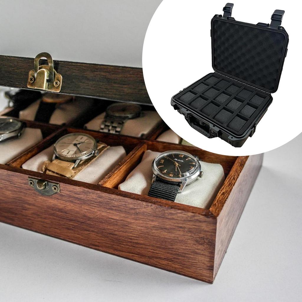 Watch Case Storage Gifts Watches Organizer 14.17x11.81x4.33inch