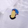 Trendy Cartoon Character Alloy Brooch Featuring Stylish Blue Haired Boy For Fashionable Decoration