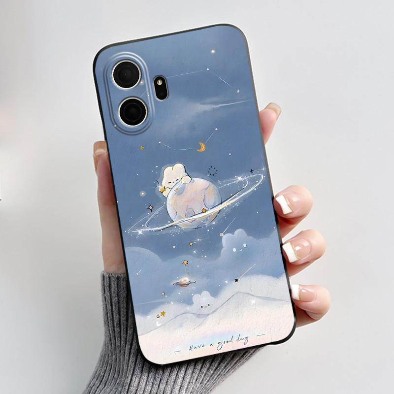 Süße Hülle für TCL K70 5G/TCL K70 SE (T453D) Hülle Case Druck Schale Schutzhülle Weiches Silikon Cartoon Handyhülle Coque