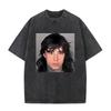 Washed Vintage Rock Band Falling In Reverse Skeleton Print Tshirt Men Women Retro Gothic Punk Tshirts Cotton Oversized T Shirt