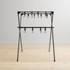 X-Shaped Camping Rack Multifunctional Collapsible Triangular Shelf Quick Setup