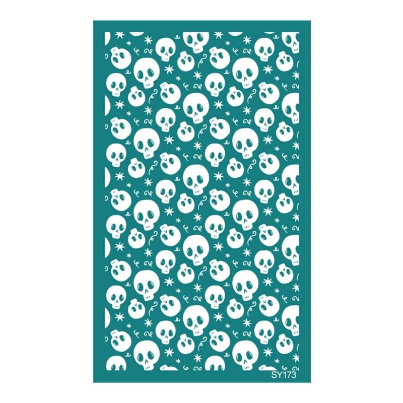 Silk Screen Printing Stencils for Painting on Clay, Fabric, Wood, Self-Adhesive Silkscreen Stencils for Jewelry Making
