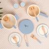 Wooden Kitchen Playset for Kids Educational Role-Play Chef Toys Mini Cookware Pots Pans Simulation Cooking Utensils for Children