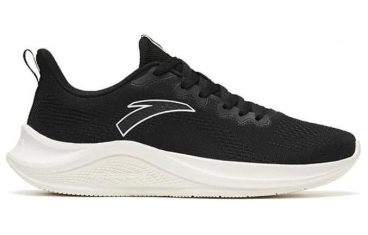 Men's Sneakers ANTA Cushioning Slip Resistant Breathable Low Top Casual Running Shoes Men's Black
