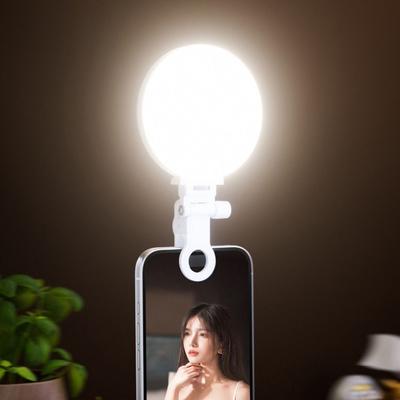 LED Mobile Phone Fill Light Outdoor Photography Light Adjustable Three-color Clip Lamp Portable