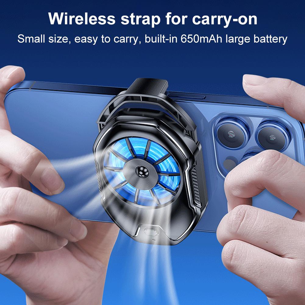 2 Speed Mobile Phone Cooler Mute Phone Cooling Radiator Back Clip Mobile Phone Radiator Cooling Heat Sink For iPhone For Samsung