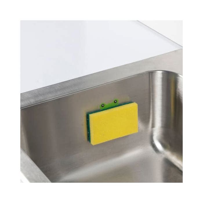 Velcro Sponge Holder - OnRangeTout - Green Frog - 3M Adhesive - Set of 2 - Single Use