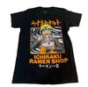 Vintage 2007 Naruto First-class Ramen Shop Anime Flat T-shirt 2025 Summer New Retro Men and Women Streetwear