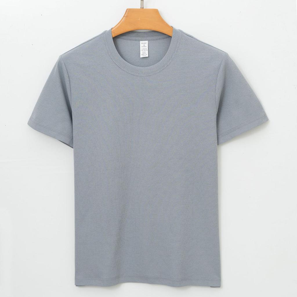 Premium Sports Short-sleeve Summer Ice Silk Quick-dry Breathable Cool Antibacterial Casual Thin T-shirt Minimalist Lightweight Breathable T-shirt