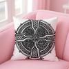Holy Grail Pattern Pillow Religious Art Cushion Cover Linen Pillowcase Cover Soft Decor for Sofa Home Room