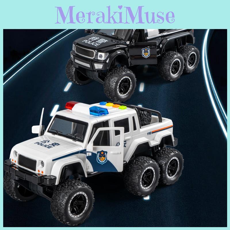 Offroad Police Car Inertia Toy For Kids With Flashing Lights And Sound Play