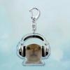 Beliebte Niedliche Katze Lustige Schlüsselanhänger für Zubehör Tasche Haustier Katzenliebhaber Meme Miau Schlüsselanhänger Ring Schmuck Fans Geschenke Schlüsselanhänger