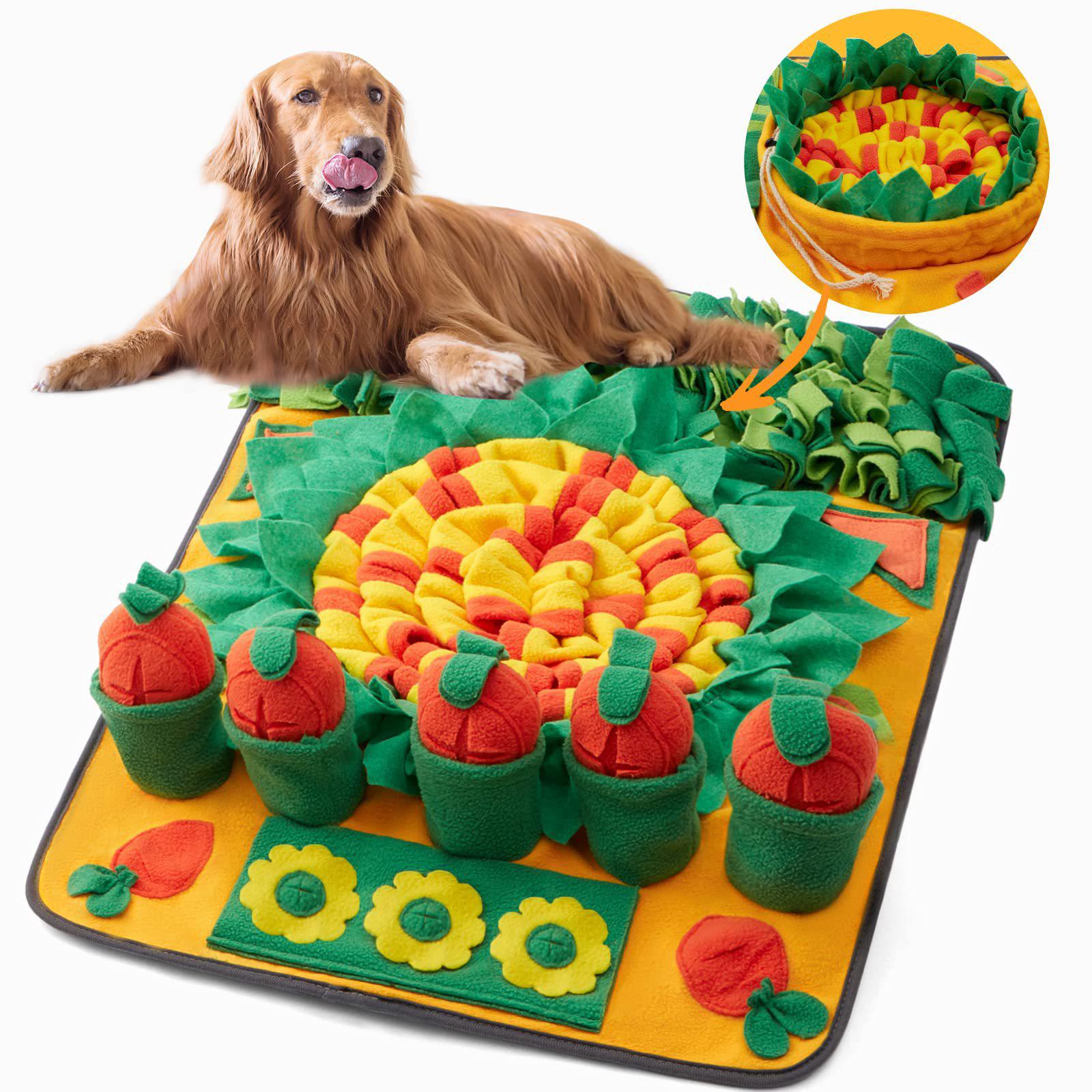 

Pet Sniffing and Puzzle Mat: Slow Feeding Training Game for Decompression and Treasure Hunt 70x50 cm