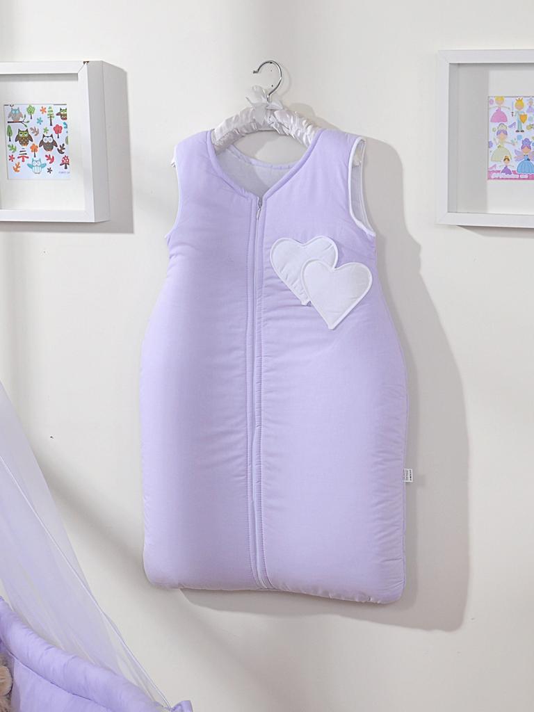 Cotton Sleeping Bag for Children 6-12 Mcy Tog 2.5 Year-Round Insulated Purple Hearts