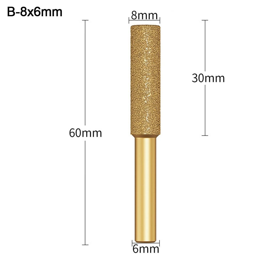 Jade Carving Grinding Head Graphite Rod Polished Diamond Grinding Needle Diamond Grinding Burr