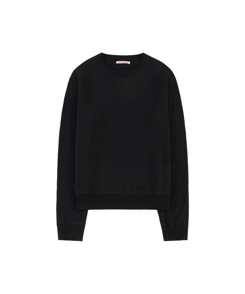 Banwonateullie Kn4288 Essential Round Knit_Black