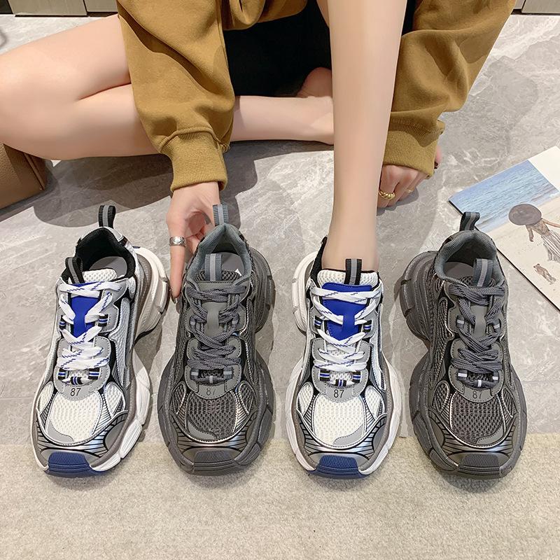 Dad Schuhe Damen Plateau Sportschuhe vielseitige Mode Freizeitschuhe 2025 Frühling und Herbst neu beliebt Internet-Berühmtheit Laufschuhe Tide