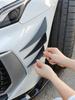 6Pcs Universal Carbon Fiber Car Fan-Style Trim Strips – Scratch-Resistant Rubber Bumper Decoration, Auto Tuning Accessories