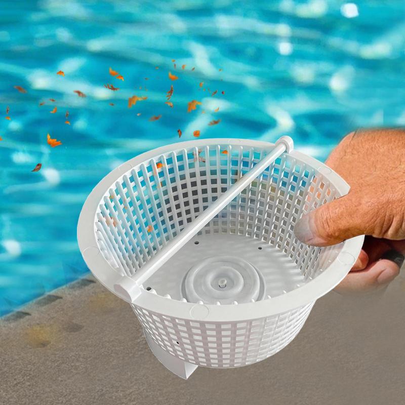 

Pool Filter Basket Yard Swim Deribs Strainer Skimmer Replacement Basket With Handle Improves Skimming Cleaning Efficiency For CHINA