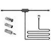 Neue 25-26 DAB FM Radio Antenne FM Dipol Antenne Audio Stecker Anschluss für Stereo Receiver