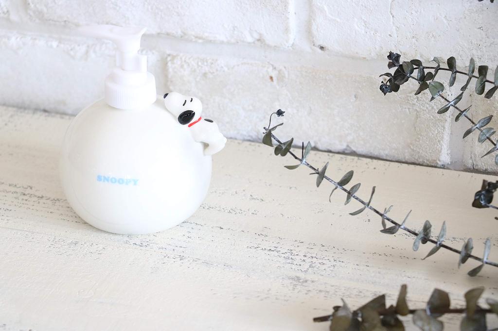 Marimo Craft Snoopy Soap Dispenser with Figure, 95x1300mm, SPY-271