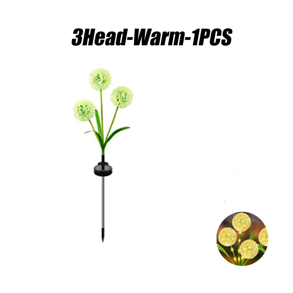 LED Solar Flowers Lawn Lights Outdoor Waterproof Warm Light Garden Decoration Lamp For Walkway Path Villa Yard Driveway