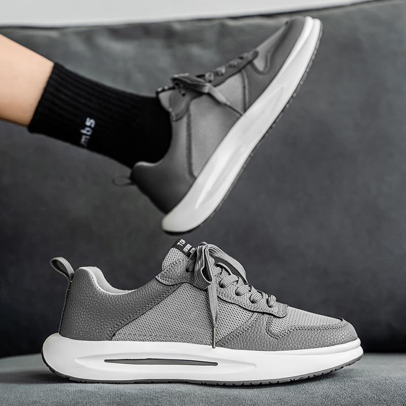 New Fashion Men 's Four Seasons Comfortable Thick Sole Shoes Students BoysTrending Soft Sole Breathable Casual Running Sneakers