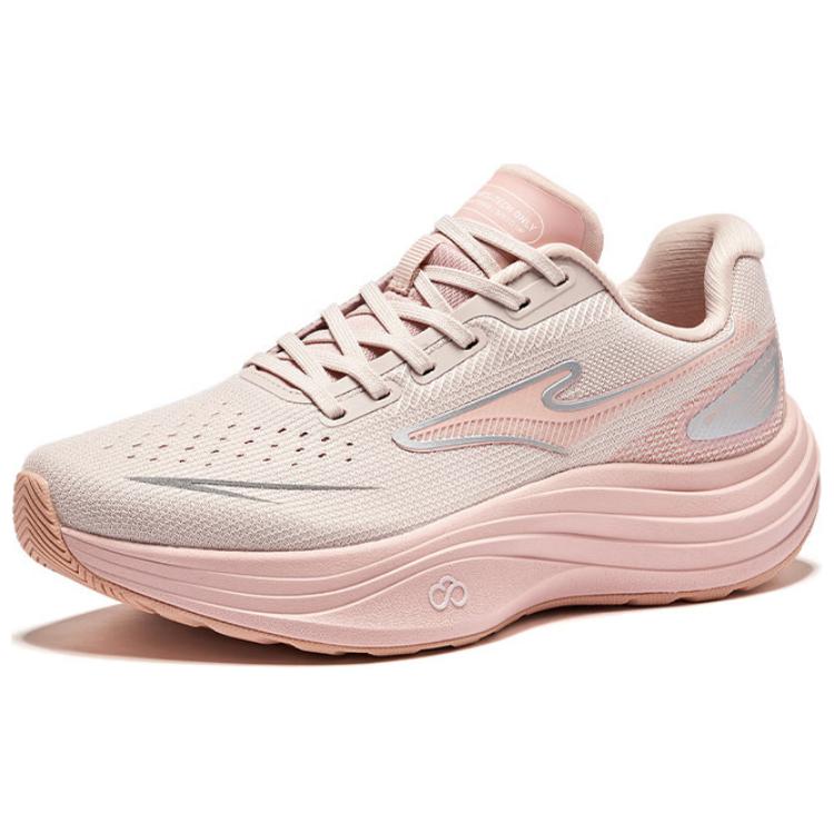 Hongxing Erke Comfortable Versatile Shock Absorbing Non-Slip Wear-Resistant Low-Top Casual Running Shoes Women Sneaker Pink Gray 52125103305-108