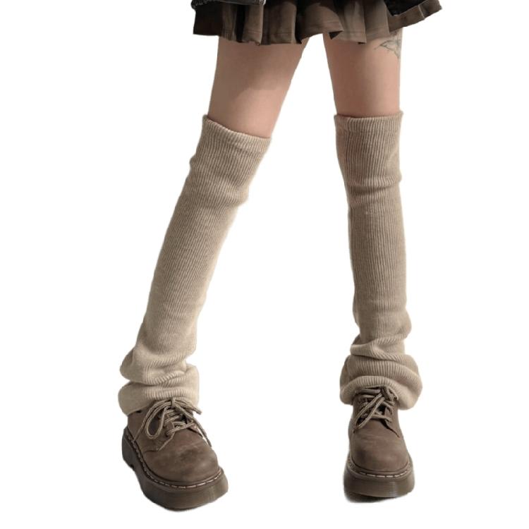 Womens Lolitas Knit Long Socks Leg Warmers Harajuku Japanese Lovely Boot Socks Warm Winter Ankle Heap Socks Gifts