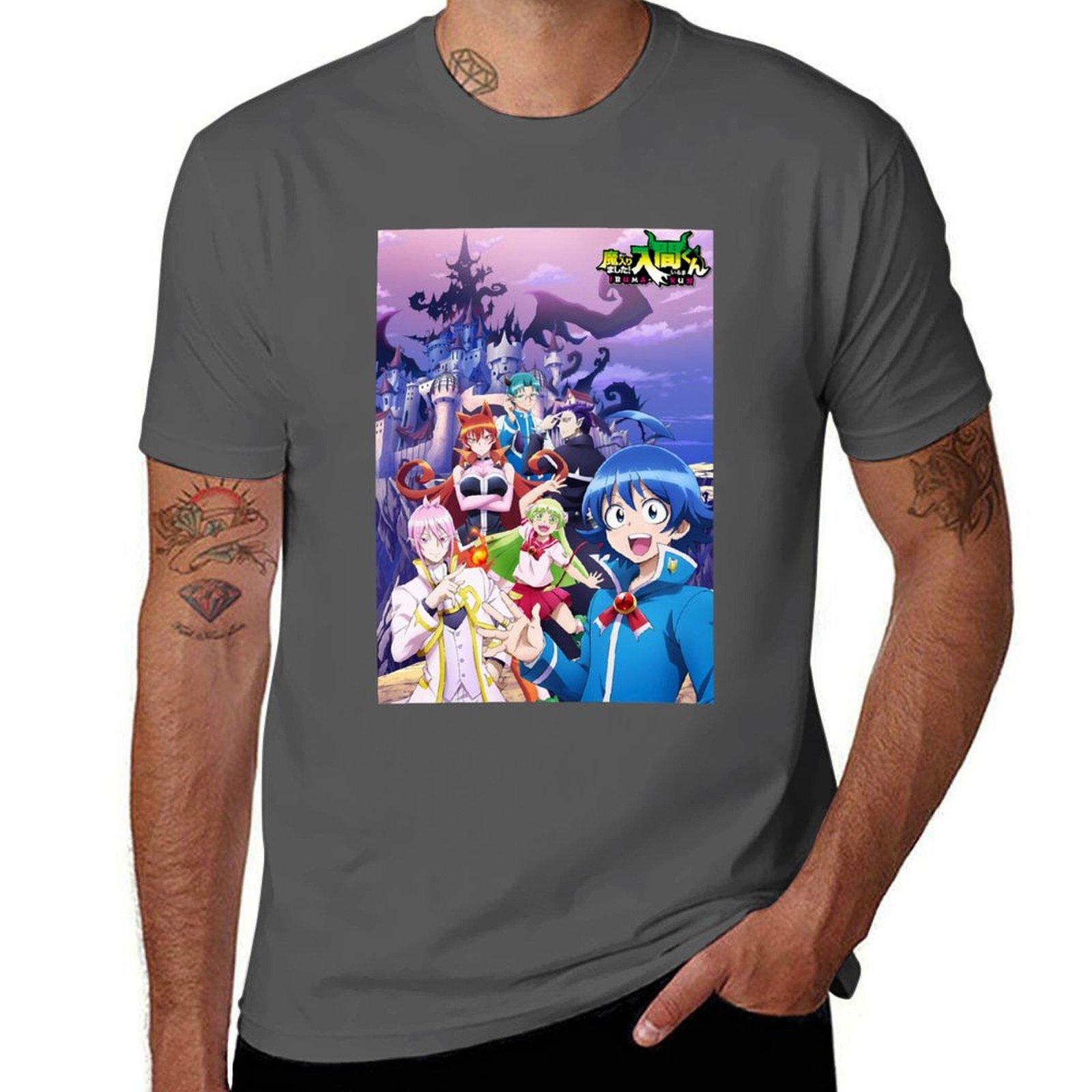 

Mens Funny Welcome To Demon School Iruma Kun High Quality T-Shirt oversizeds plain boys animal print Men s clothing 4XL